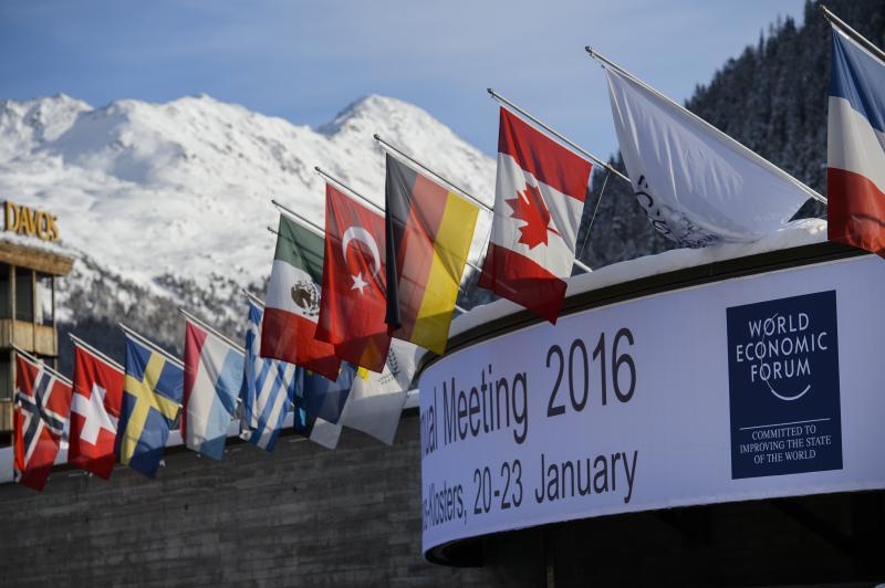 WEF. Suasana lokasi penyelenggaraan pertemuan tahunan World Economic Forum 2016 di Davos, Swiss. Foto oleh: EPA 