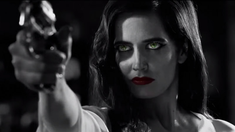 OLD LOVE. Eva Green plays Ava Lord, Dwight's former flame in the movie. Screengrab from YouTube