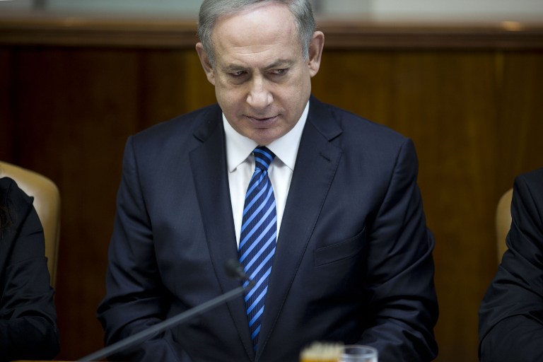 NETANYAHU. This file photo shows Israeli Prime Minister Benjamin Netanyahu. File photo by Abir Sultan/ AFP   