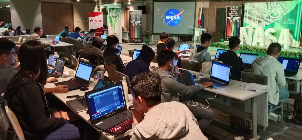 CHALLENGE. Pinoy hackers going deep into addressing real-world problems on Earth and space. Photo from DLSU 