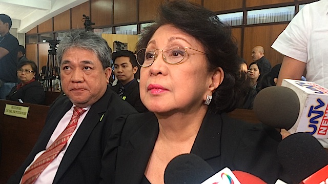 THE JUSTICE IS NOW A PETITIONER. Ombudsman Conchita Carpio Morales appears before the Supreme Court during oral arguments on April 14  