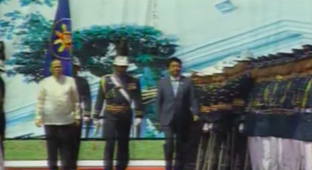 Japanese Prime Minister Shinzo Abe in Malacañang in July 2013. Screenshot from RTVM 