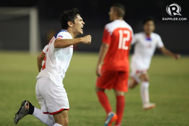BLAZE OF GLORY. Misagh Bahadoran had long dreamed of scoring goals for the Philippine National Football team. That dream came true on one of the biggest stages possible. File photo by Josh Albelda/Rappler BLAZE OF GLORY. Misagh Bahadoran had long dreamed of scoring goals for the Philippine National Football team. That dream came true on one of the biggest stages possible. File photo by Josh Albelda/Rappler