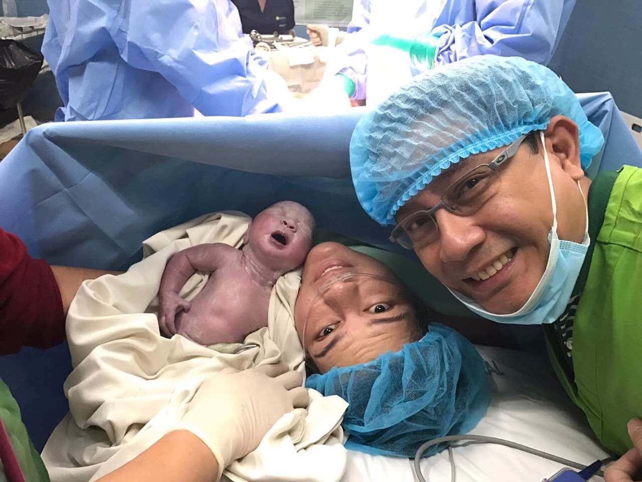 BABY BOY. Davao City Mayor Sara Duterte-Carpio and her husband Manases Carpio pose with their son Stonefish. Photo from Manases Carpio 