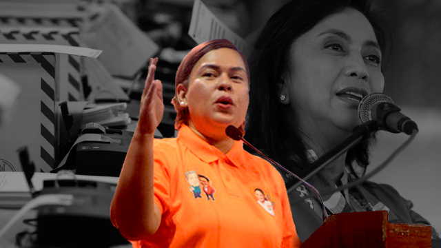 CAMPAIGN HEAT. Davao City Mayor Sara Duterte-Carpio and the camp of Vice President Leni Robredo trade barbs on the issue of honesty as campaign season heats up. 