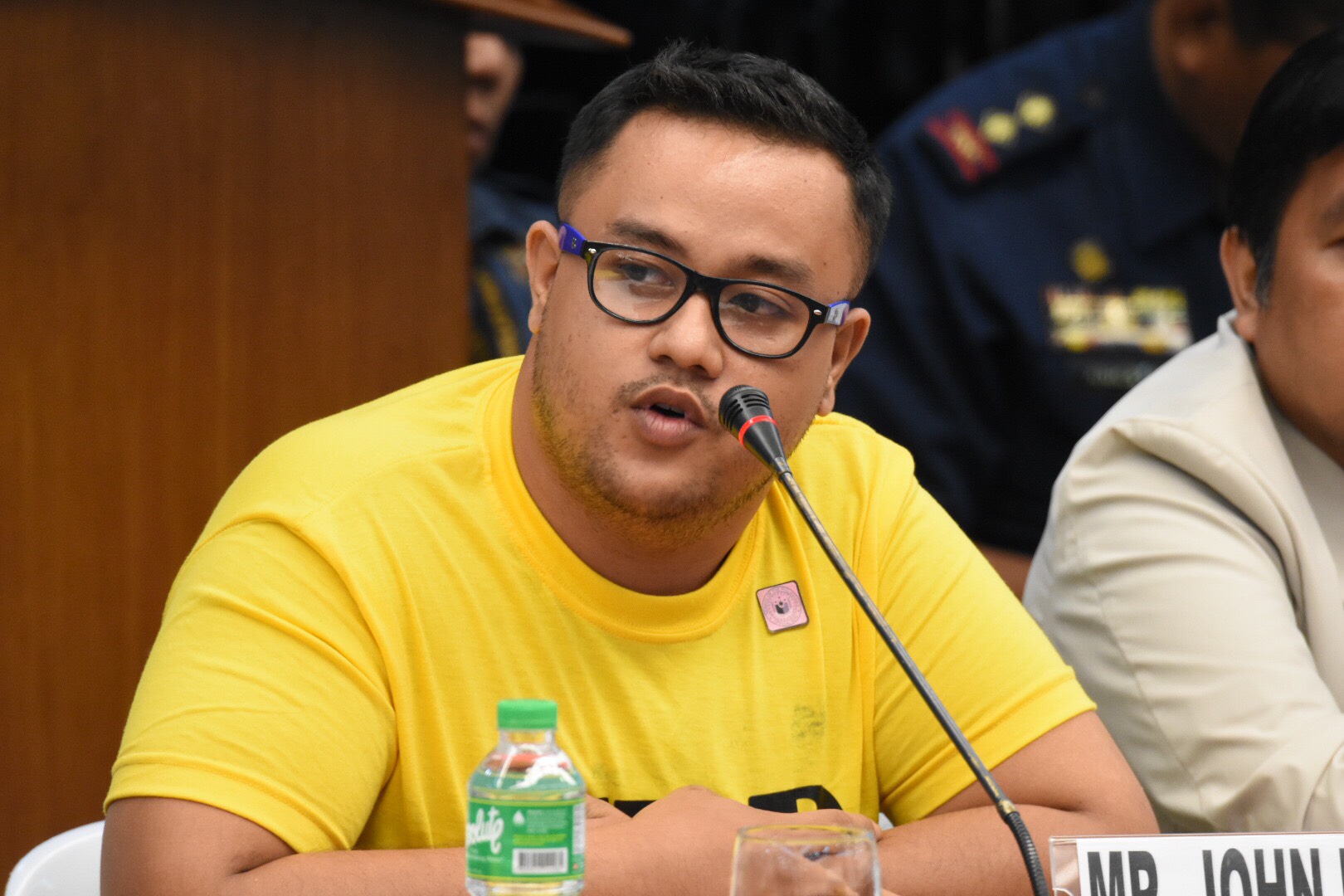 REVELATIONS. John Paul Solano named names of 6 fraternity members and 1 non-member during an executive session with senators on Monday, September 25. Photo by Angie de Silva/Rappler  