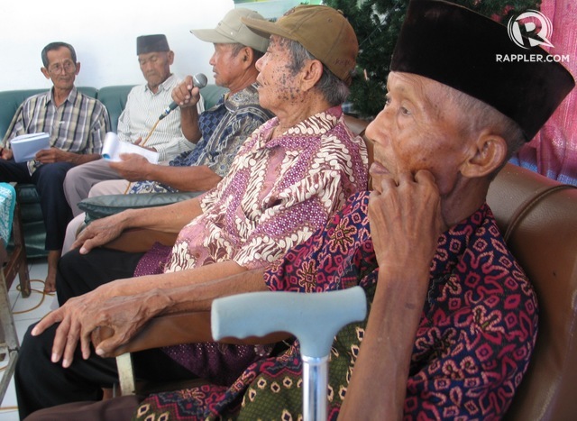 Para penyintas tragedi 1965 di Boyolali. Foto oleh Ari Susanto/Rappler  