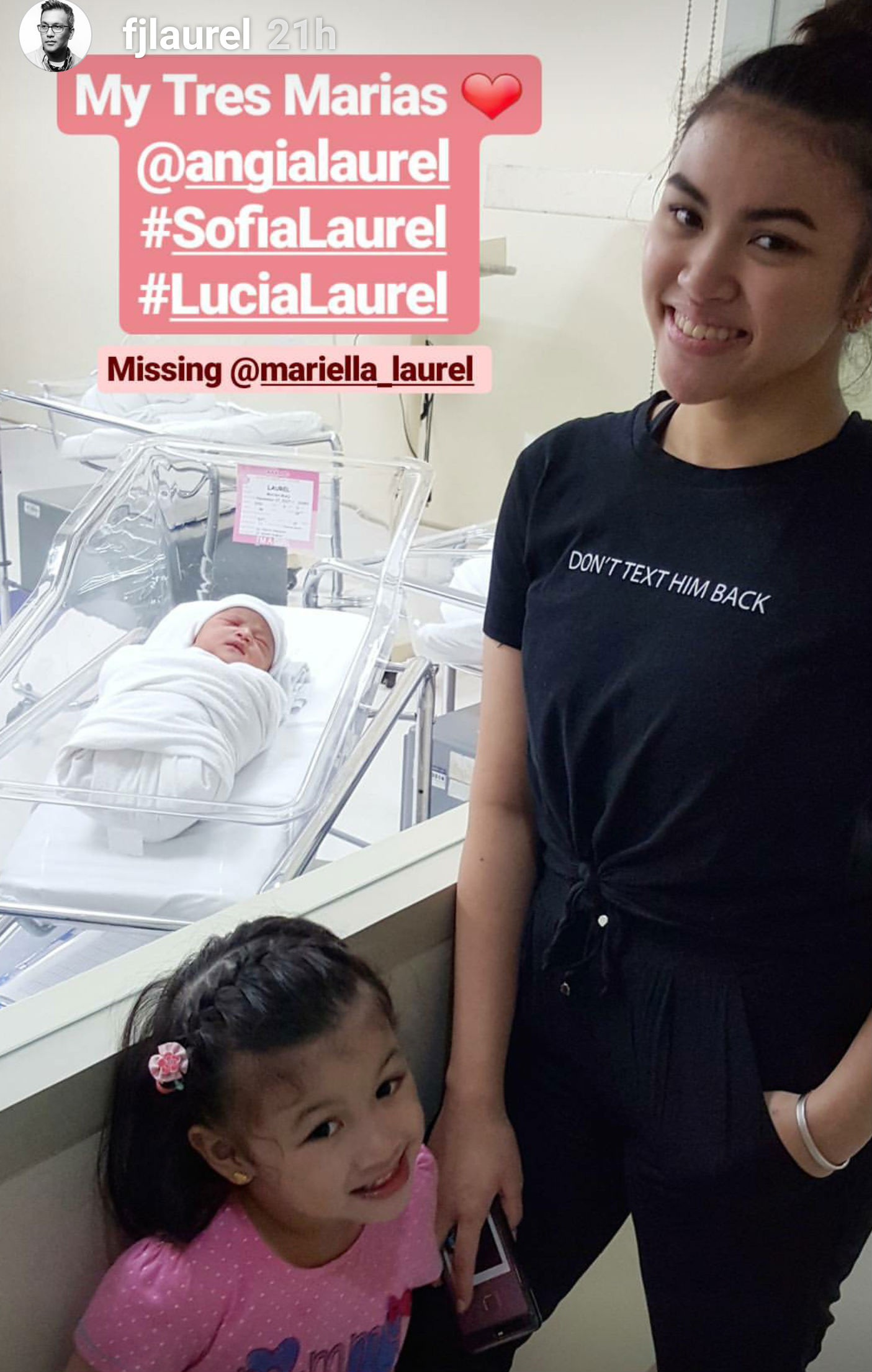 IN PHOTOS Franco Laurel s wife Ayen gives birth to