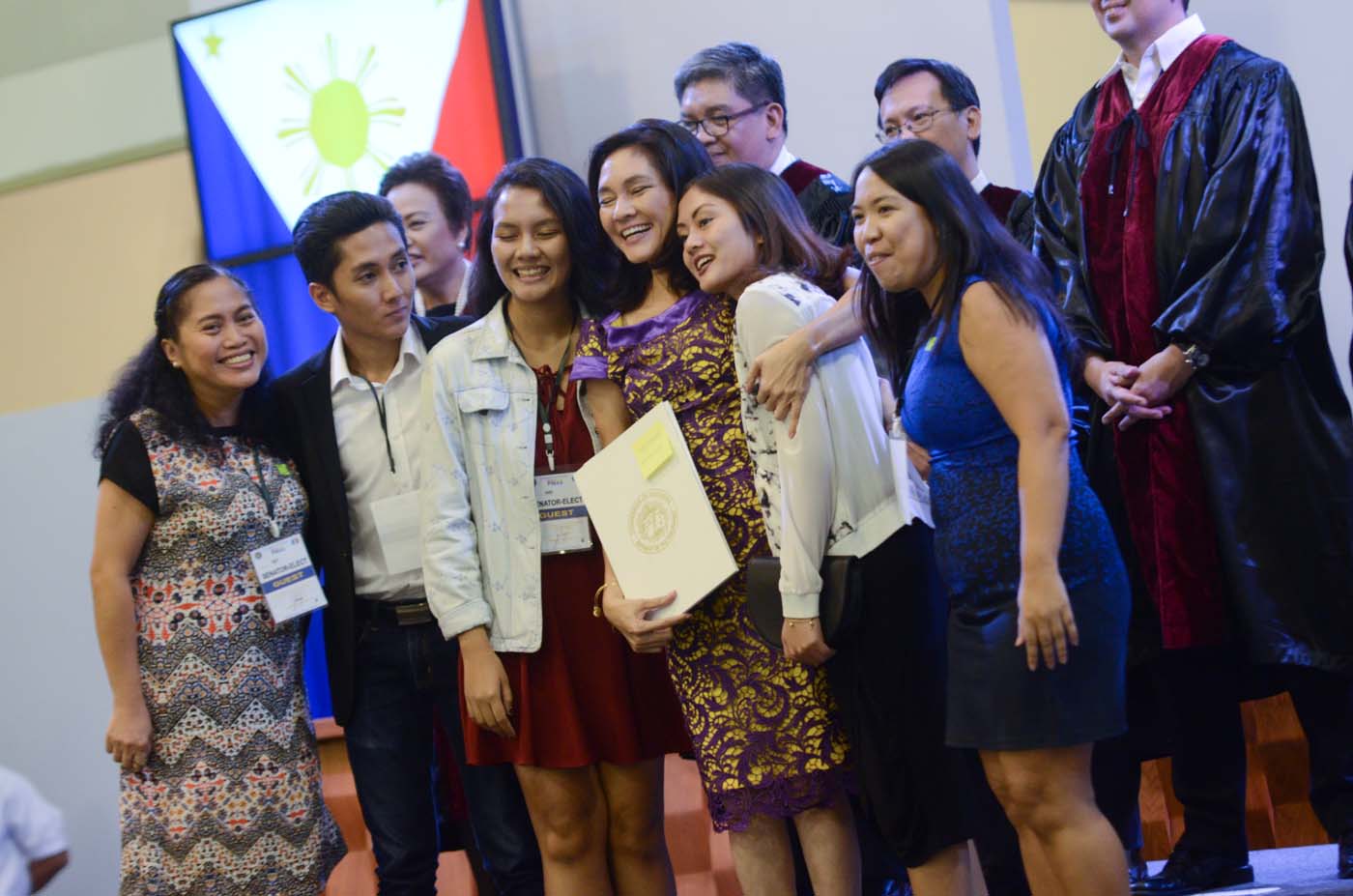 3RD TRY. Risa Hontiveros was at 9th place in the senatorial race with 15,915,213 votes. Photo by Alecs Ongcal/Rappler 
