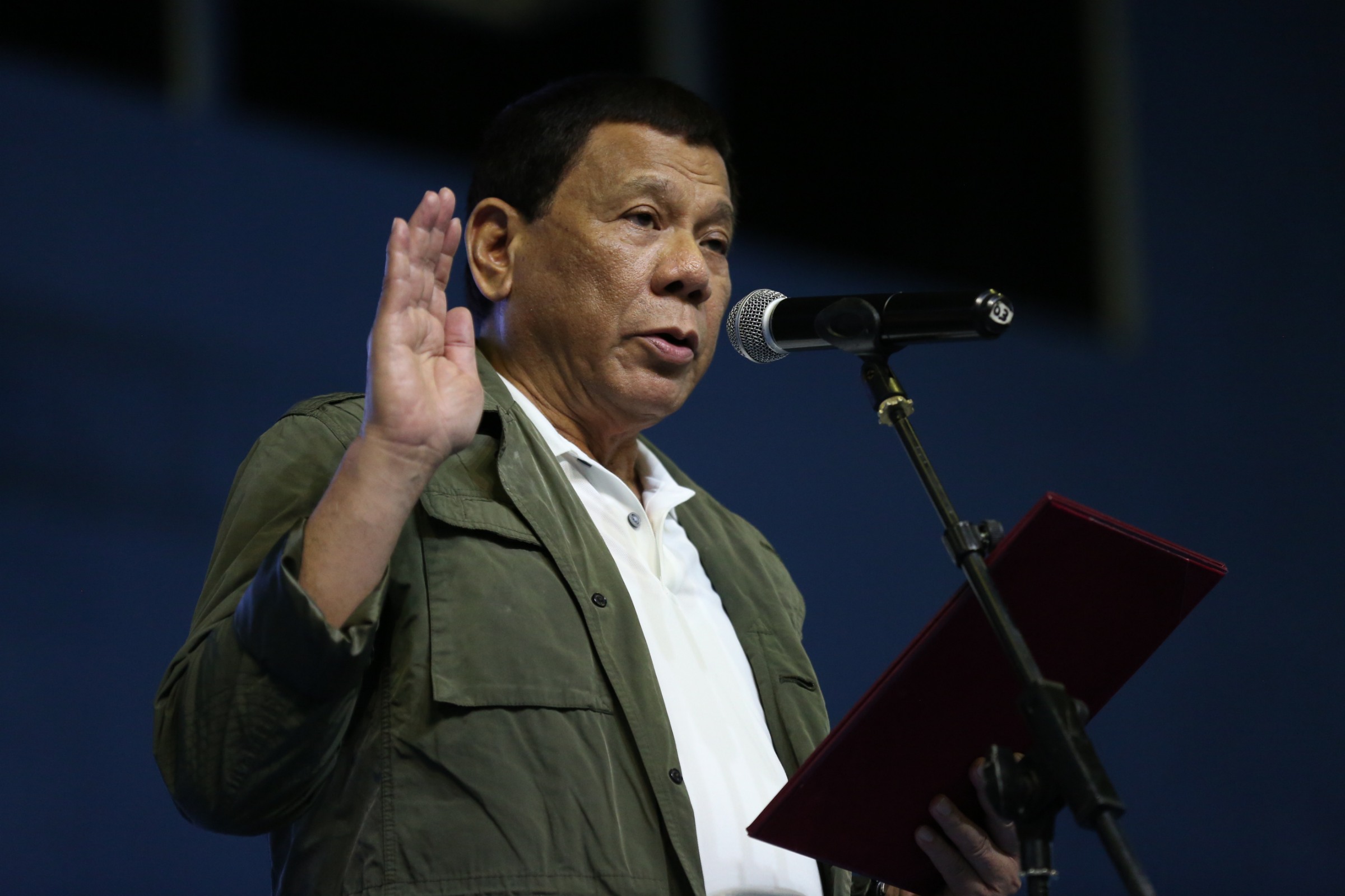 LONGEST INSURGENCY. President Rodrigo Duterte says the war against the communists will continue. Malacañang photo 