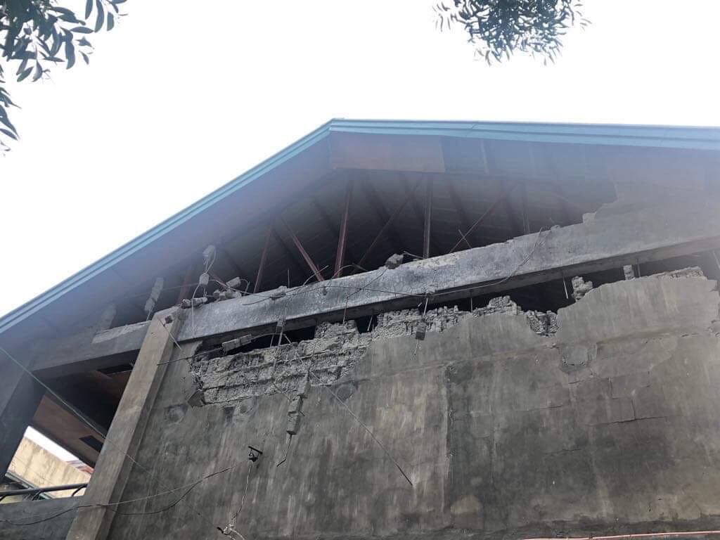 IMMEDIATE REPAIR. The Makilala Library and Information Structure needs immediate repair and rectification. Photo from QC DRRMC 