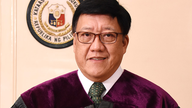 #CJSEARCH. Associate Justice Andres Reyes Jr says his being a junior Supreme Court justice does not make him less qualified to be a chief justice. Photo from Supreme Court PIO 