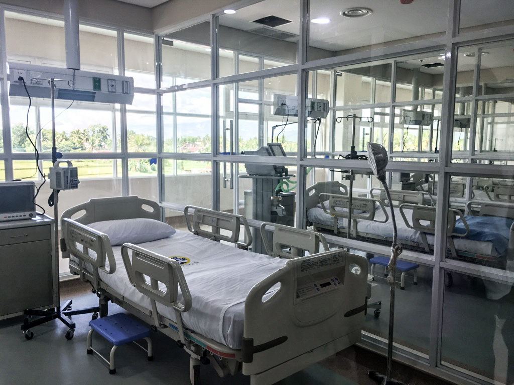 THE VIEW. Intensive care unit patients will get a good view of the rice fields outside Salubris.  