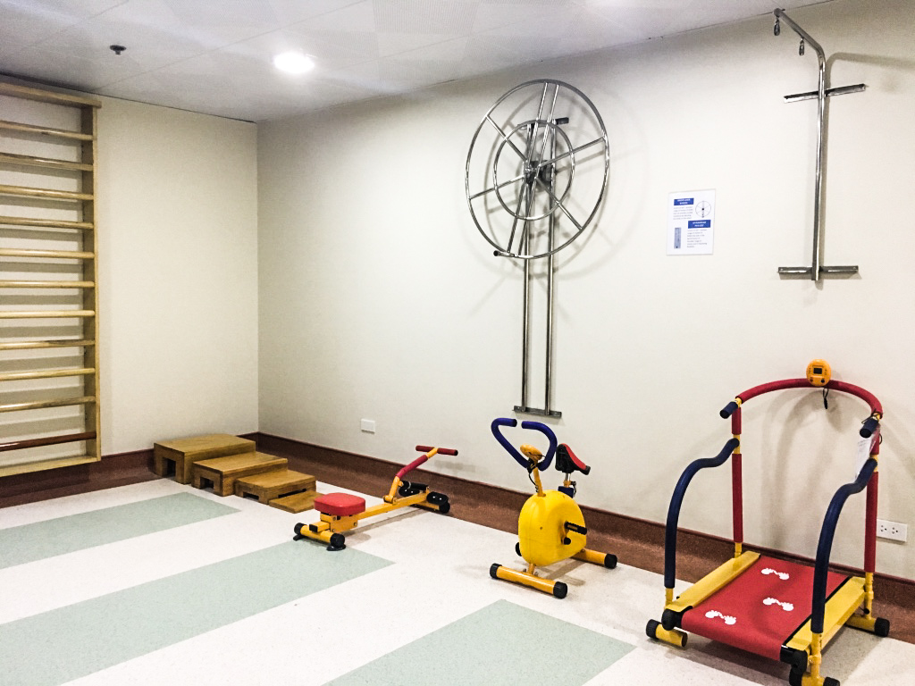 REHAB. Some of the equipment inside Salubris' rehabilitation center 