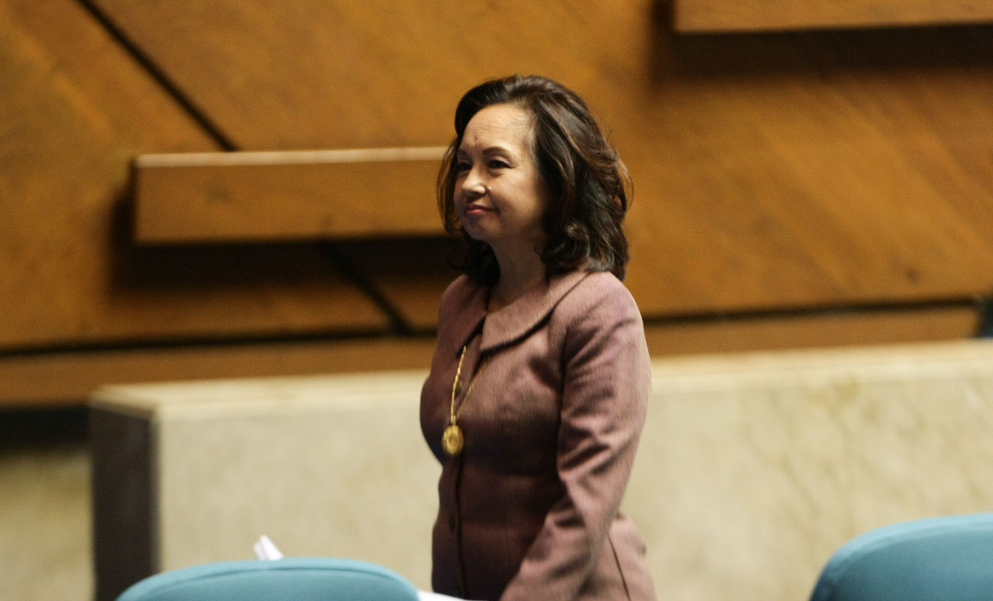 OUSTED. Pampanga 2nd District Representative Gloria Macapagal-Arroyo is removed as deputy speaker following her 'no' vote on the death penalty bill. Photo by Jasmin Dulay/Rappler 