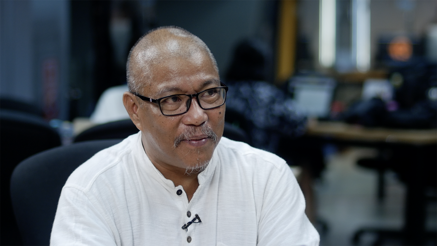 NONOY ESPINA. The NUJP chair says that he is confident in a fair conviction against those responsible for the Maguindanao massacre. Rappler screenshot 