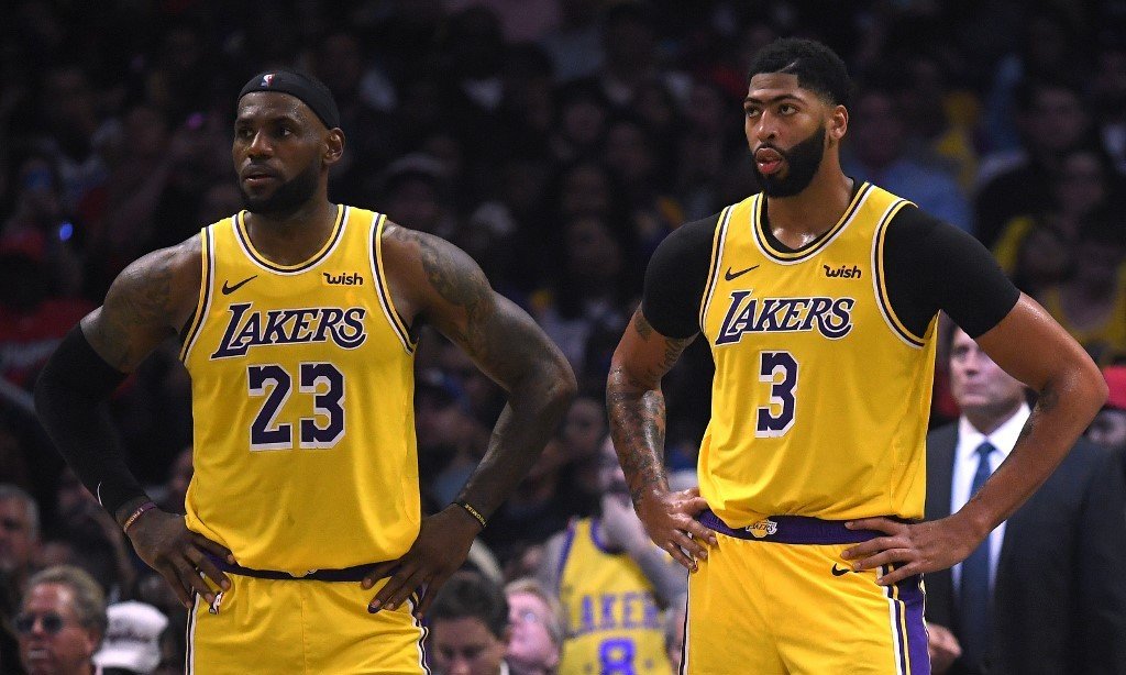 POWER DUO. The Lakers  try to stay on top of the Western Conference with LeBron James (left) and Anthony Davis at the helm. Photo by Harry How/Getty Images/AFP 
