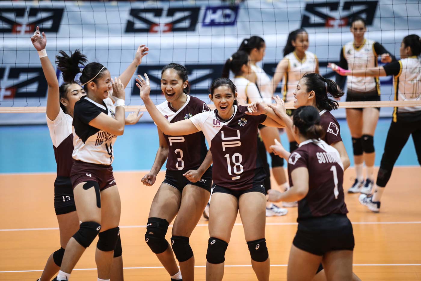 NOT OVER. The UP Lady Maroons are not satisfied until they reach the championship. File photo by Josh Albelda/Rappler 