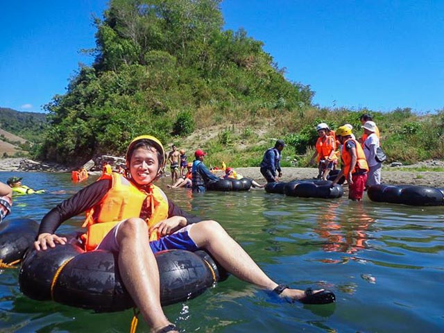 TUBING. One of the eco-tourism activities for visitors. Photo by Joshua Berida 