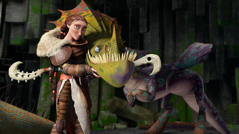 VALKA. Voiced by Cate Blanchett, Valka's appearance shocks Hiccup – especially when he finds out where he gets his dragon-training skills from