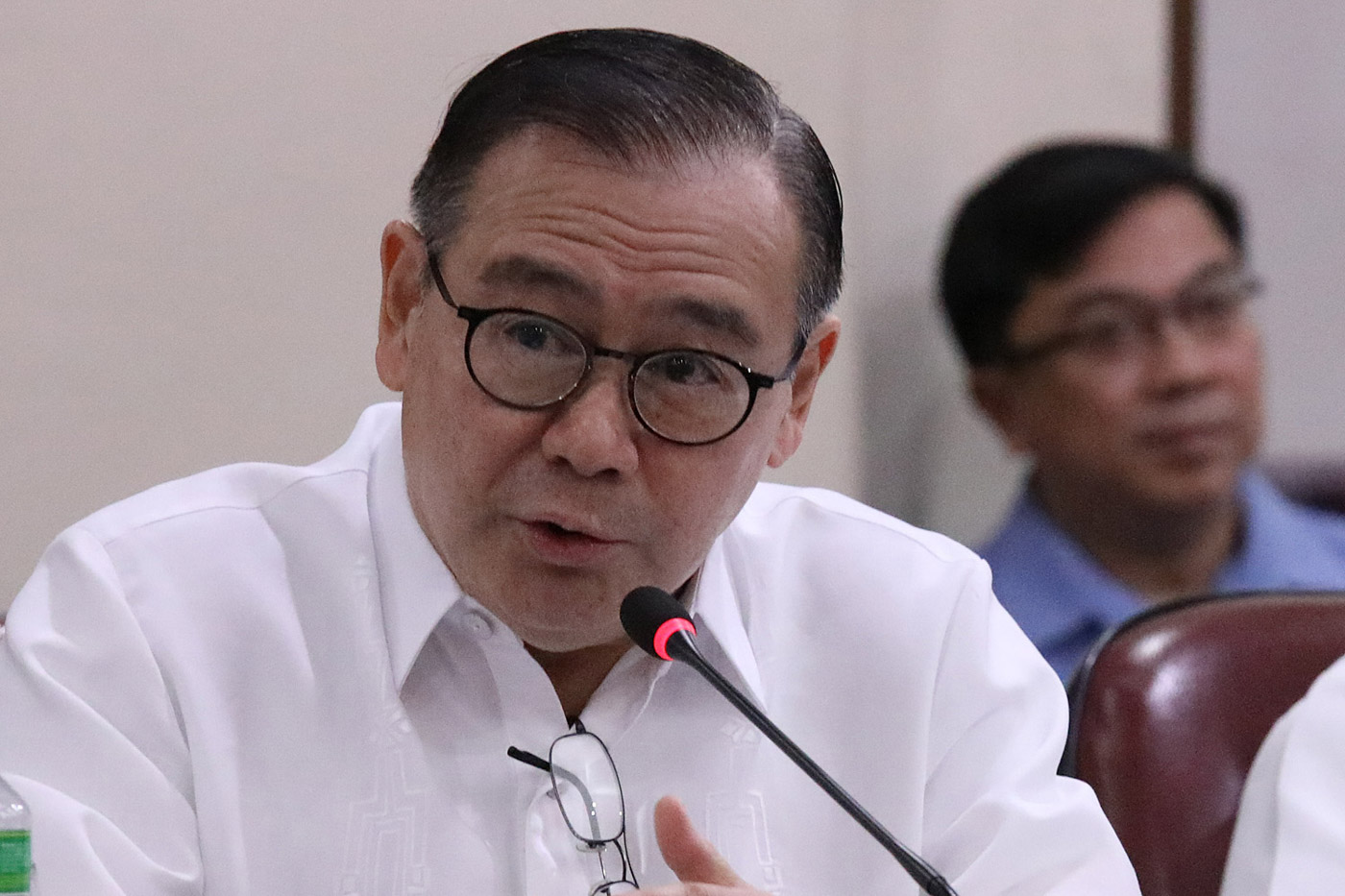 HOUSE PROBE. Foreign Secretary Teodoro Locsin Jr speaks during a congressional briefing by the Department of Foreign Affairs on the passport processing on January 30, 2019. Photo by Darren Langit/Rappler 