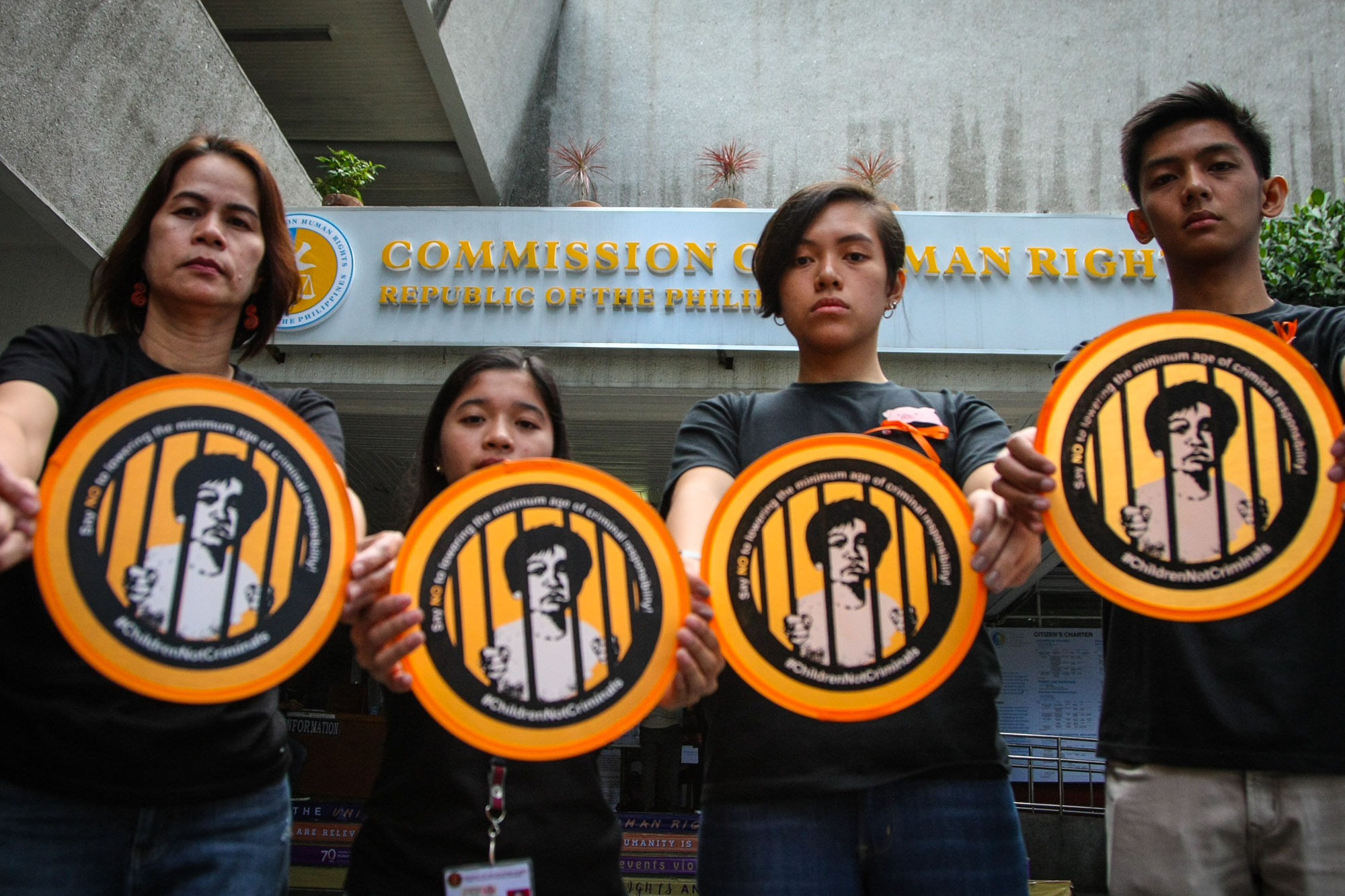 FIGHT FOR CHILDREN. Different child rights groups belonging to the Salinlahi Alliance for Children's Concerns oppose on January 22, 2019 new moves to lower the MACR. Photo by Jire Carreon/Rappler