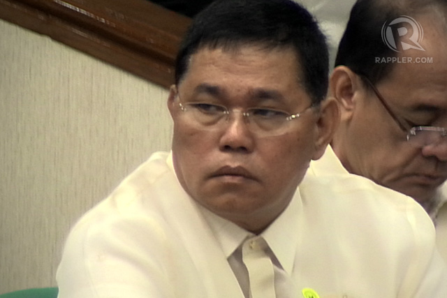Resigned PNP chief Director General Alan Purisima during a February 9 Senate hearing. 