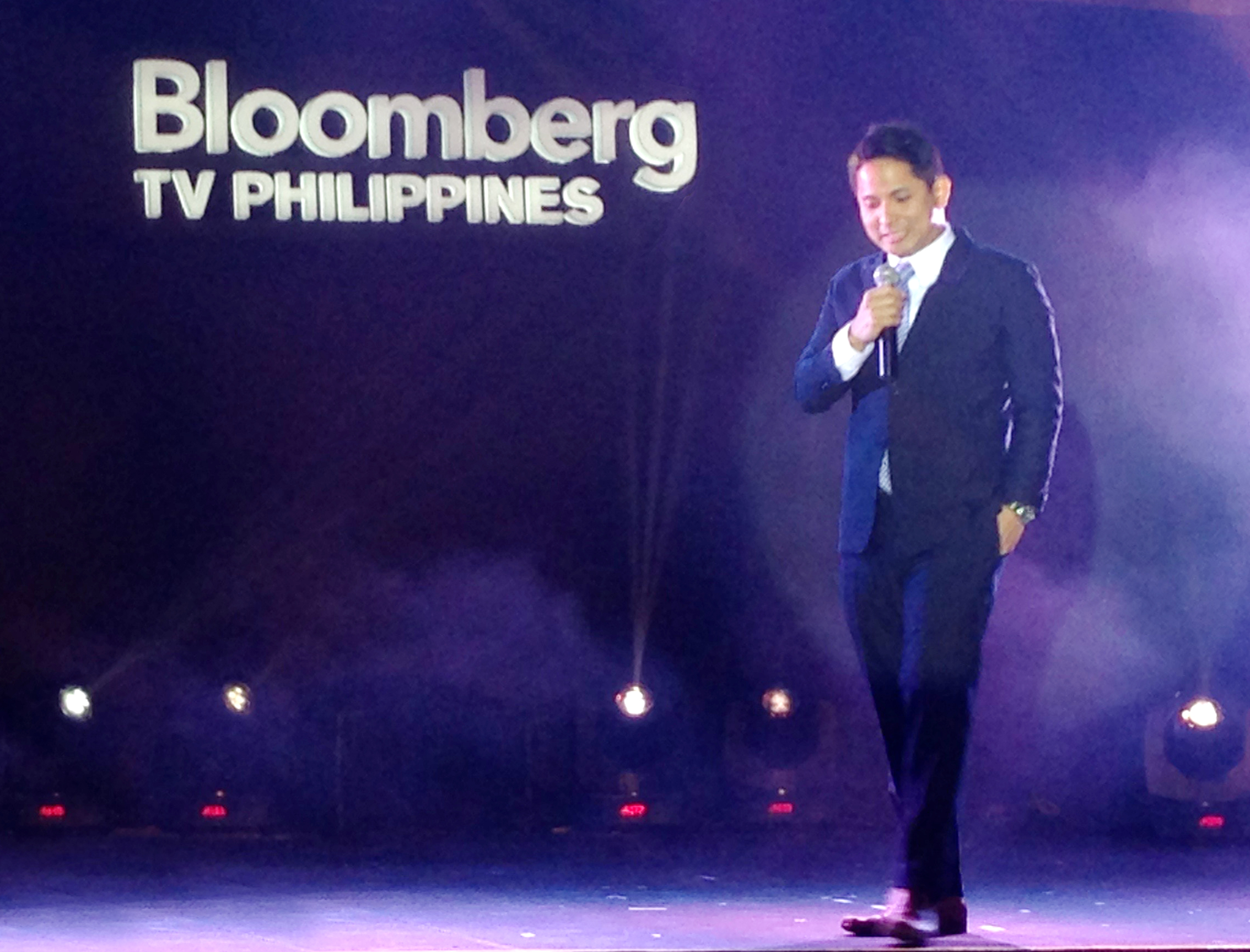 GOOD CHEMISTRY. Cignal COO Oscar Reyes Jr. says Bloomberg TV Philippines will be a world-class operation, as Cignal is the country's number one pay TV provider, while Bloomberg is a leading authority in business news. Photo by Chrisee Dela Paz/Rappler     