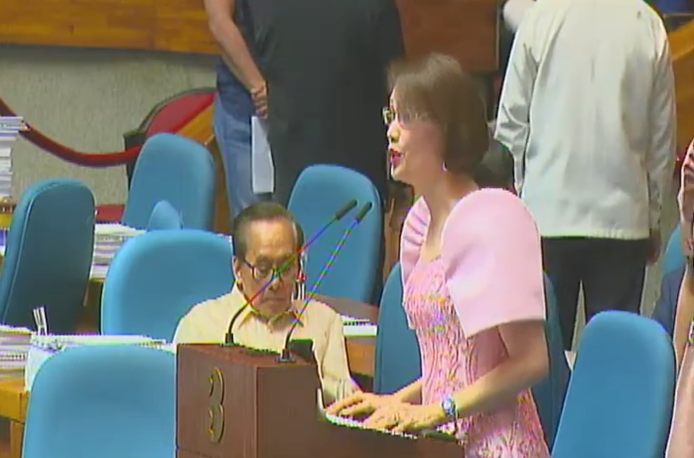 Bataan 1st District Representative Geraldine Roman. Screenshot from House of Representatives' Youtube account 