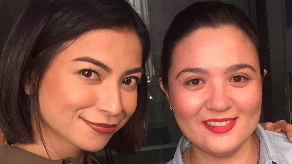 BACK IN ENCANTADIA. Sunshine Dizon confirms she will be part of the 'Encantadia' reboot. Here, she is pictured with Glaiza de Castro, who is set to play Pirena in the reboot. Sunshine originally played the keeper of the fire gem in the first run of the show. Screengrab from Instagram/@gabbyeigenmann 