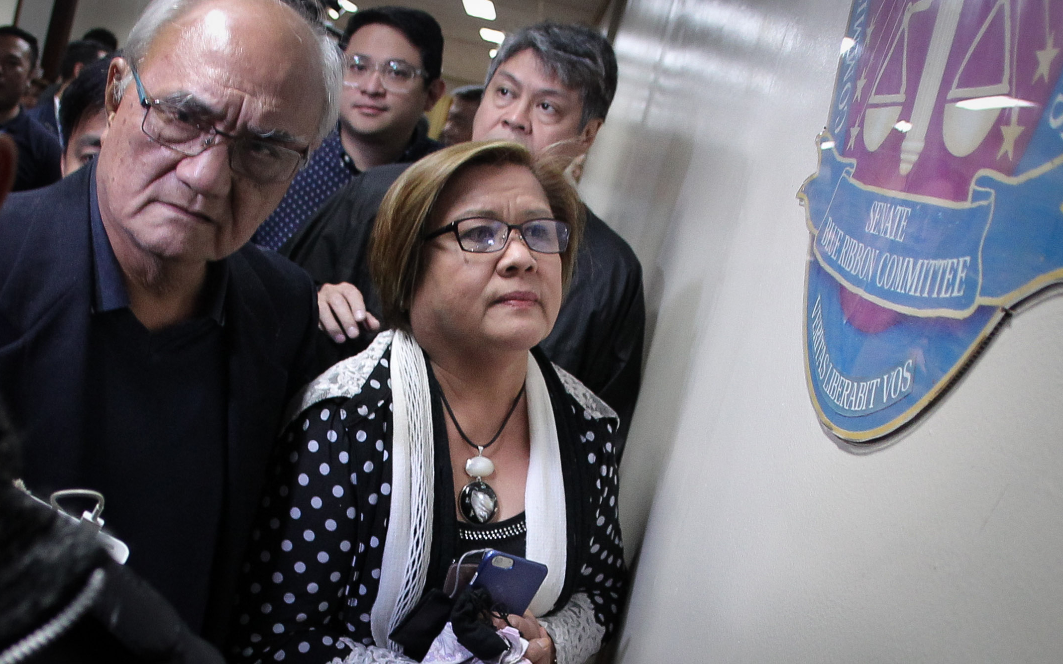 TRO. Senator Leila de Lima seeks a temporary restraining order from the Supreme Court to stop her detention. Photo by Joseph Vidal/PRIB    