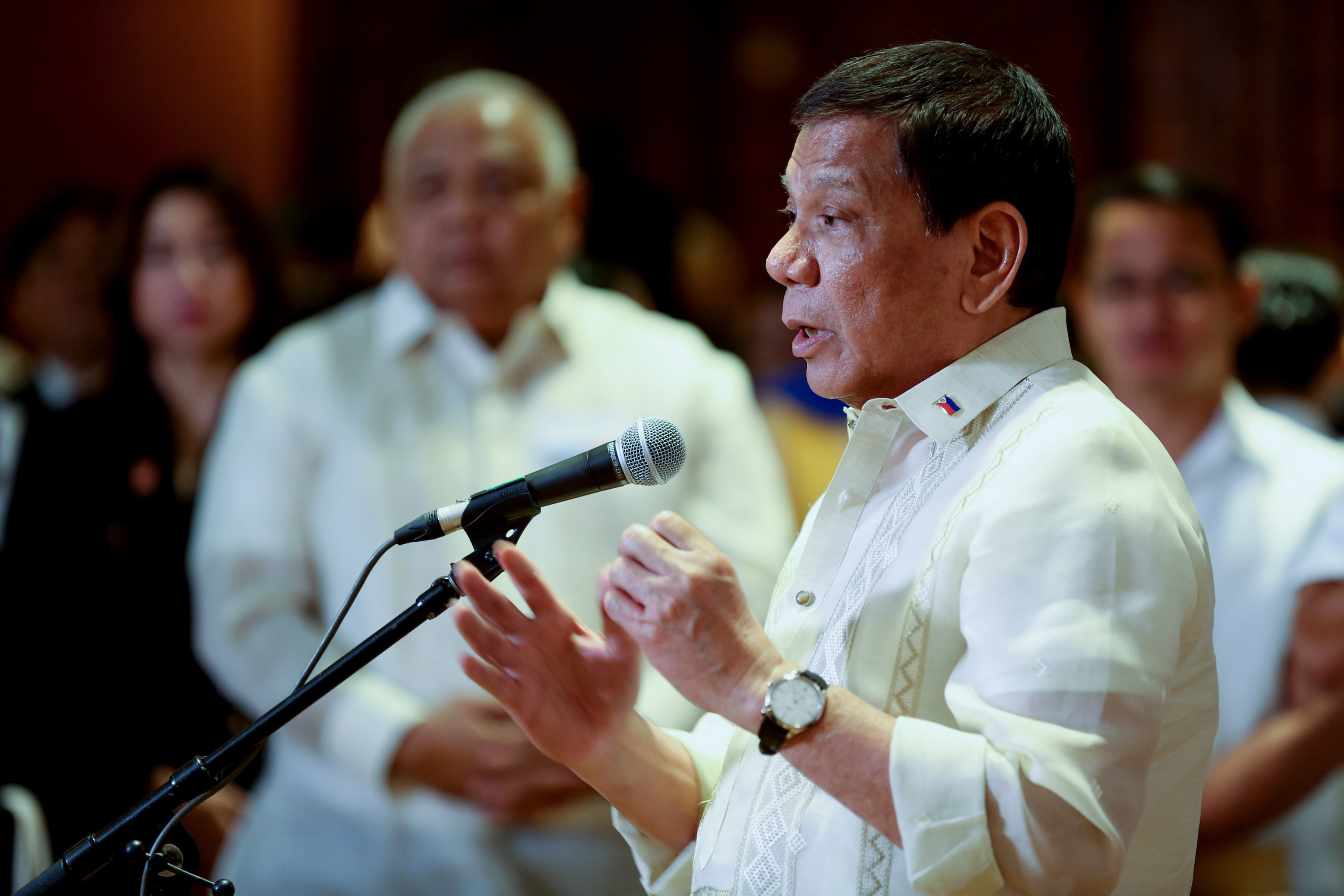 PROTECTING THE YOUTH? President Rodrigo Duterte claims his drug war is for the protection of the youth. Malacañang file photo 