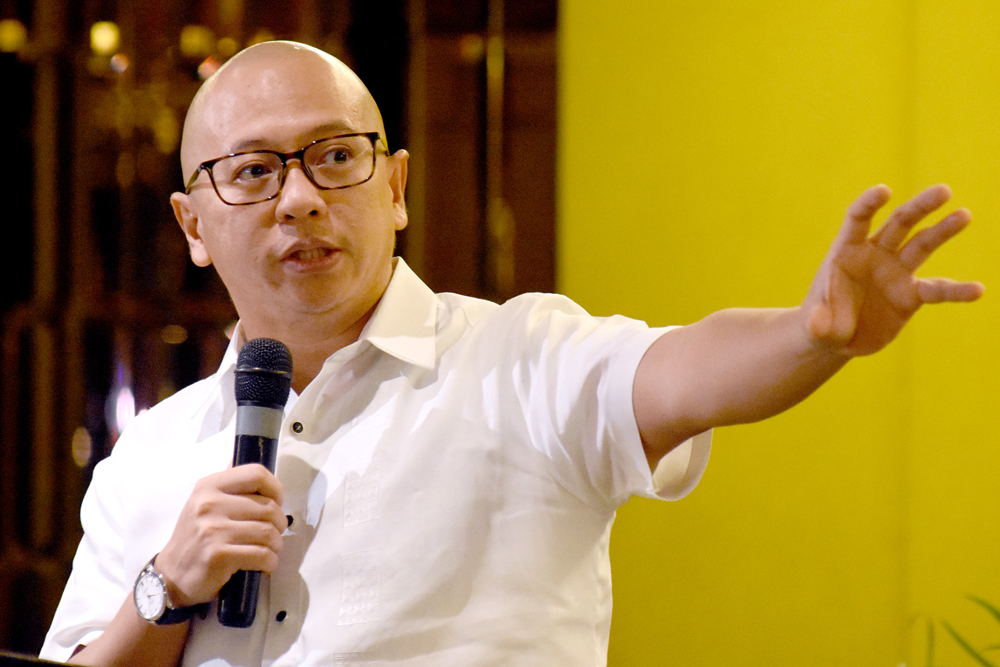 EX-SOLICITOR GENERAL. Lawyer Florin Hilbay speaks at the 'Kasarinlan' foreign policy forum on July 9, 2018. Photo by Angie de Silva/Rappler 