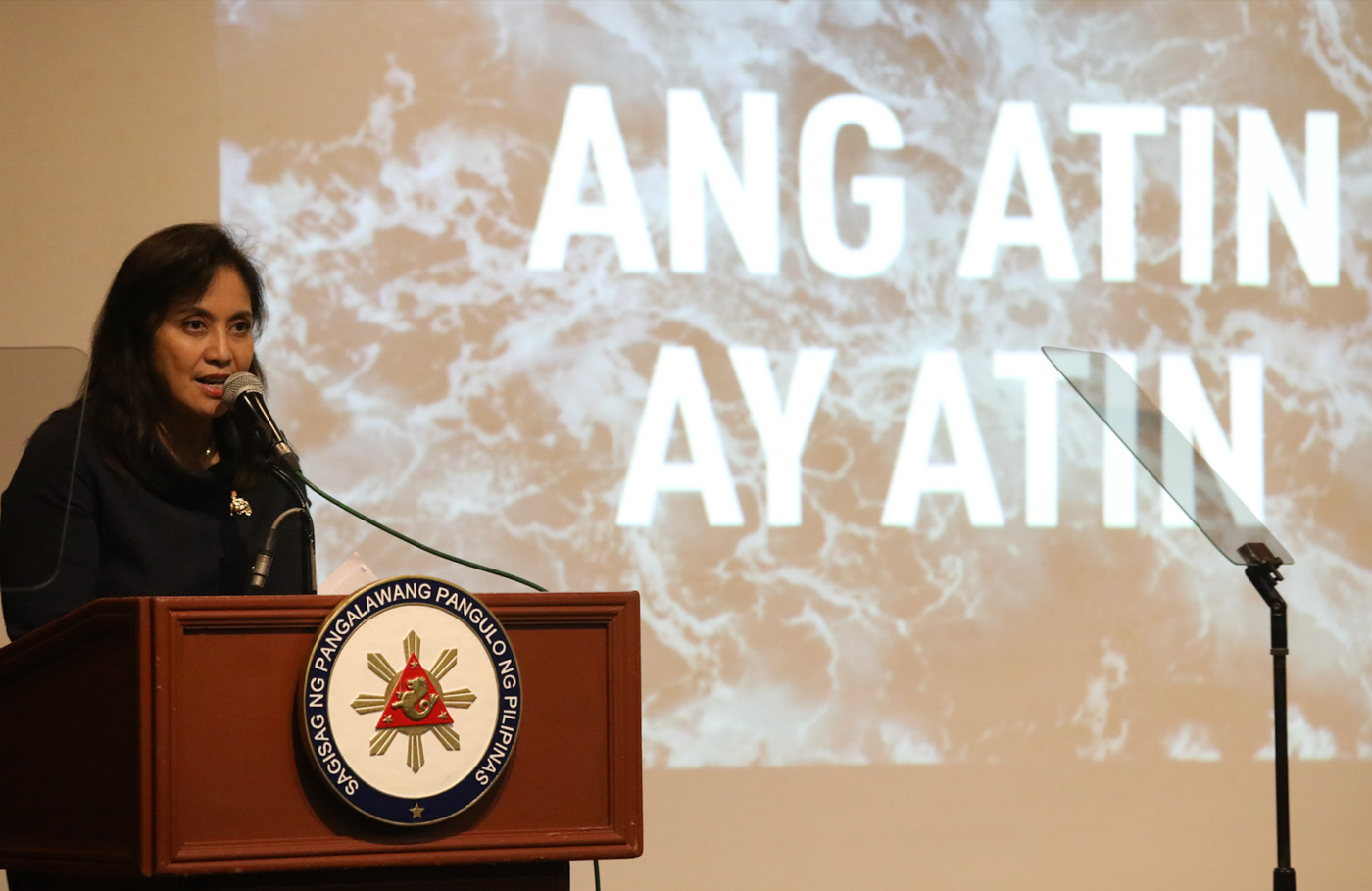DEFENDING THE NATION. Vice President Leni Robredo urges the government to assert the country's rights over the West Philippine Sea. Photo by the Office of the Vice President 