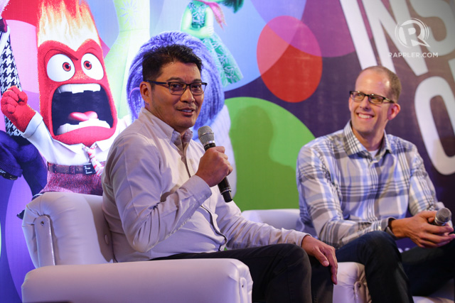 DO SOMETHING. Ronnie del Carmen, co-director of 'Inside Out,' gives aspiring filmmakers advice on how to break into the industry. Photo by Mark Cristino  