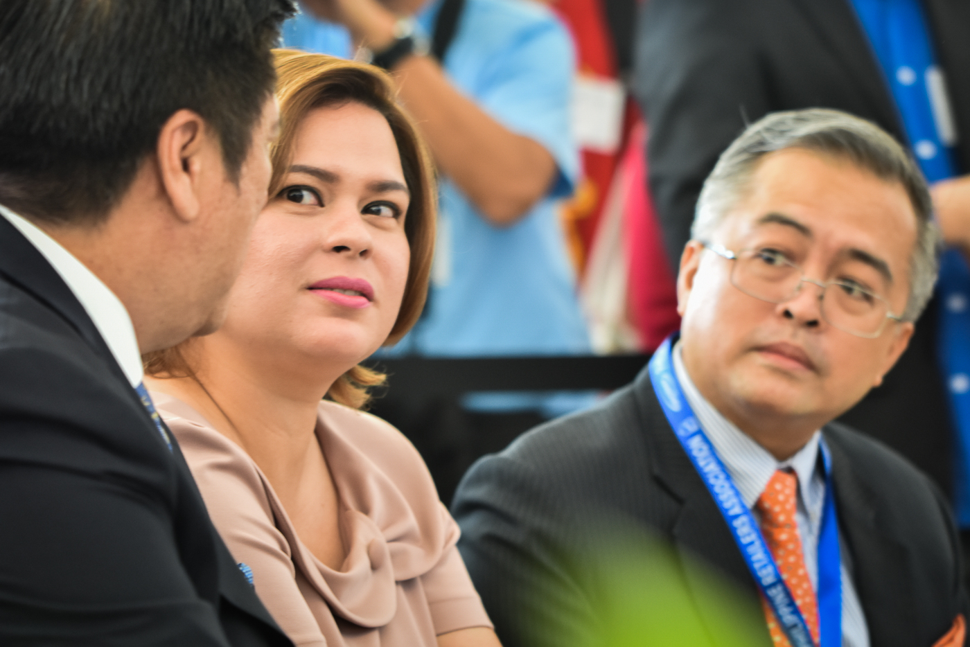 IMPORTANCE OF RETAIL. Davao City Mayor Sara Duterte-Carpio (center) sits next to PRA president Paul Santos during the opening of Stores Asia Expo on August 10, 2017. Duterte-Carpio emphasized the importance of retail to what is very much a consumption-driven economy. Photo by LeAnne Jazul/Rappler 