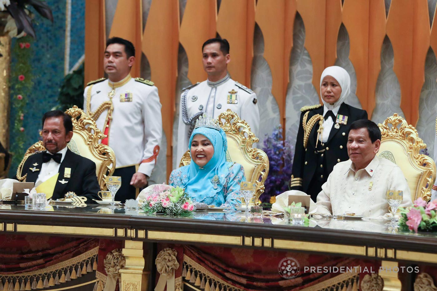 50TH ANNIVERSARY. President Rodrigo Duterte visits Brunei as Sultan Hassanal Bolkiah marks his 50th anniversary on the throne. All photos from Malacañang  
