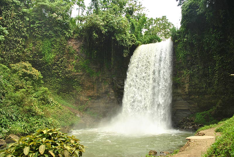 CHASING WATERFALLS. This is one of the Seven Waterfalls located in the heavily forested area of Lake Sebu. Tourists may take a zipline ride to see the other waterfalls. Photo courtesy of Che Gurrobat