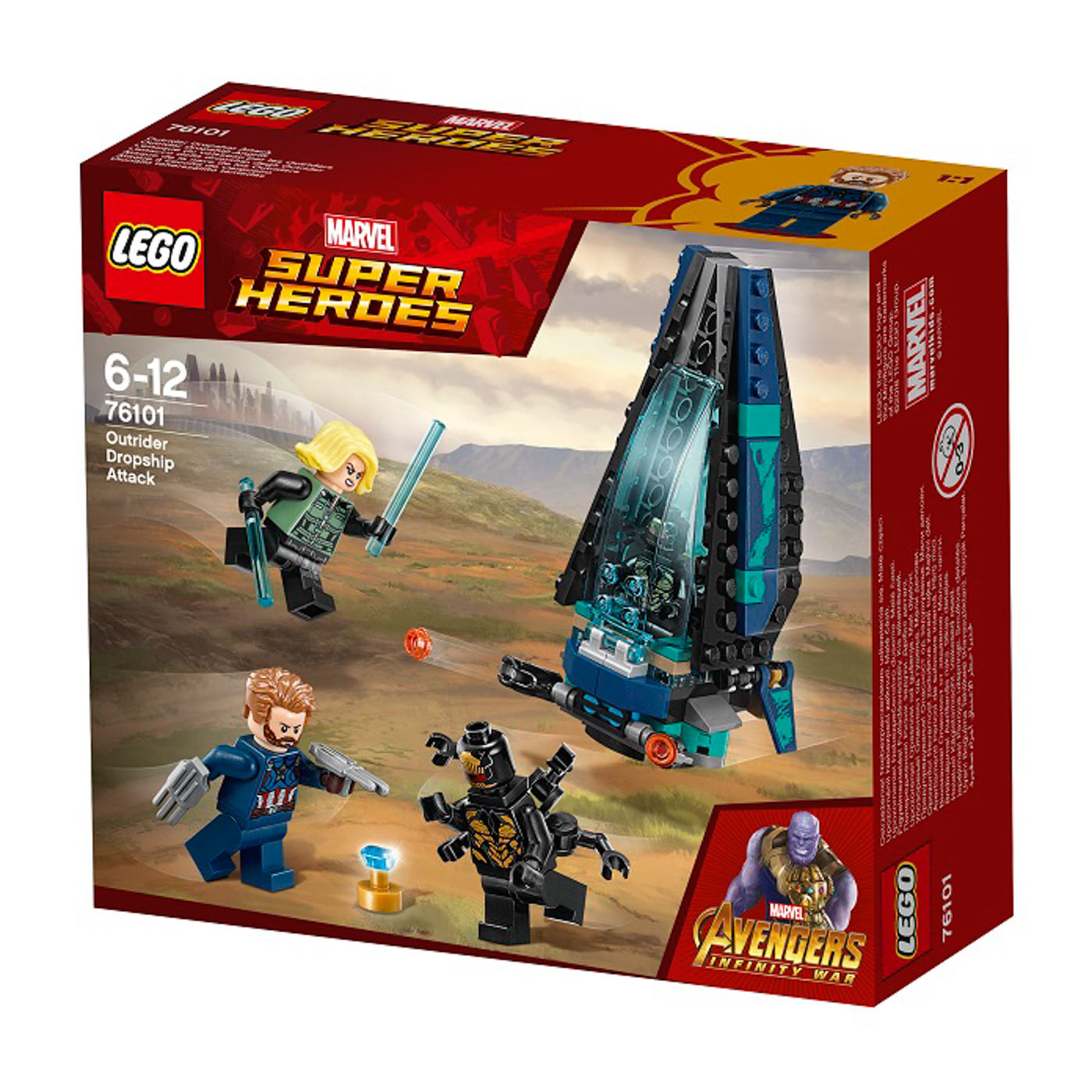 DEFEAT THE OUTRIDER. Lego Marvel Super
Heroes Avengers Infinity War Outrider
Dropship Attack, P1,399 at leading Toy Stores, Lego certified stores, and Hobbes and Landes. Photo courtesy of The Walt Disney Company (Philippines), Inc. 