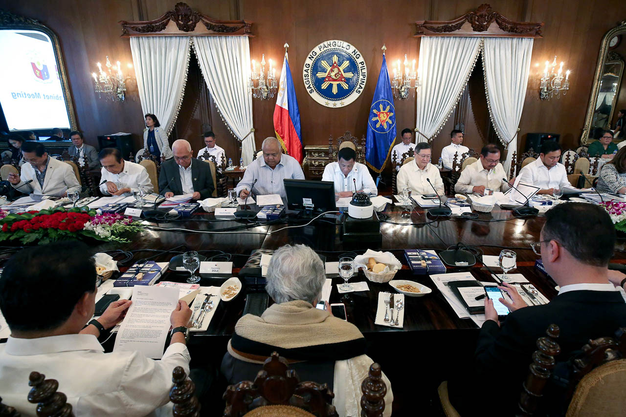 CABINET MATTERS. The Cabinet Secretariat will retain its role in establishing the Cabinet meeting agenda. Malacañang file photo
 