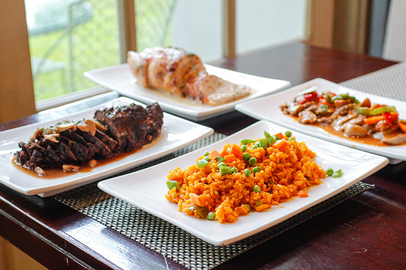 FILL UP. Casa Roces offers a wide array of Spanish and Filipino dishes