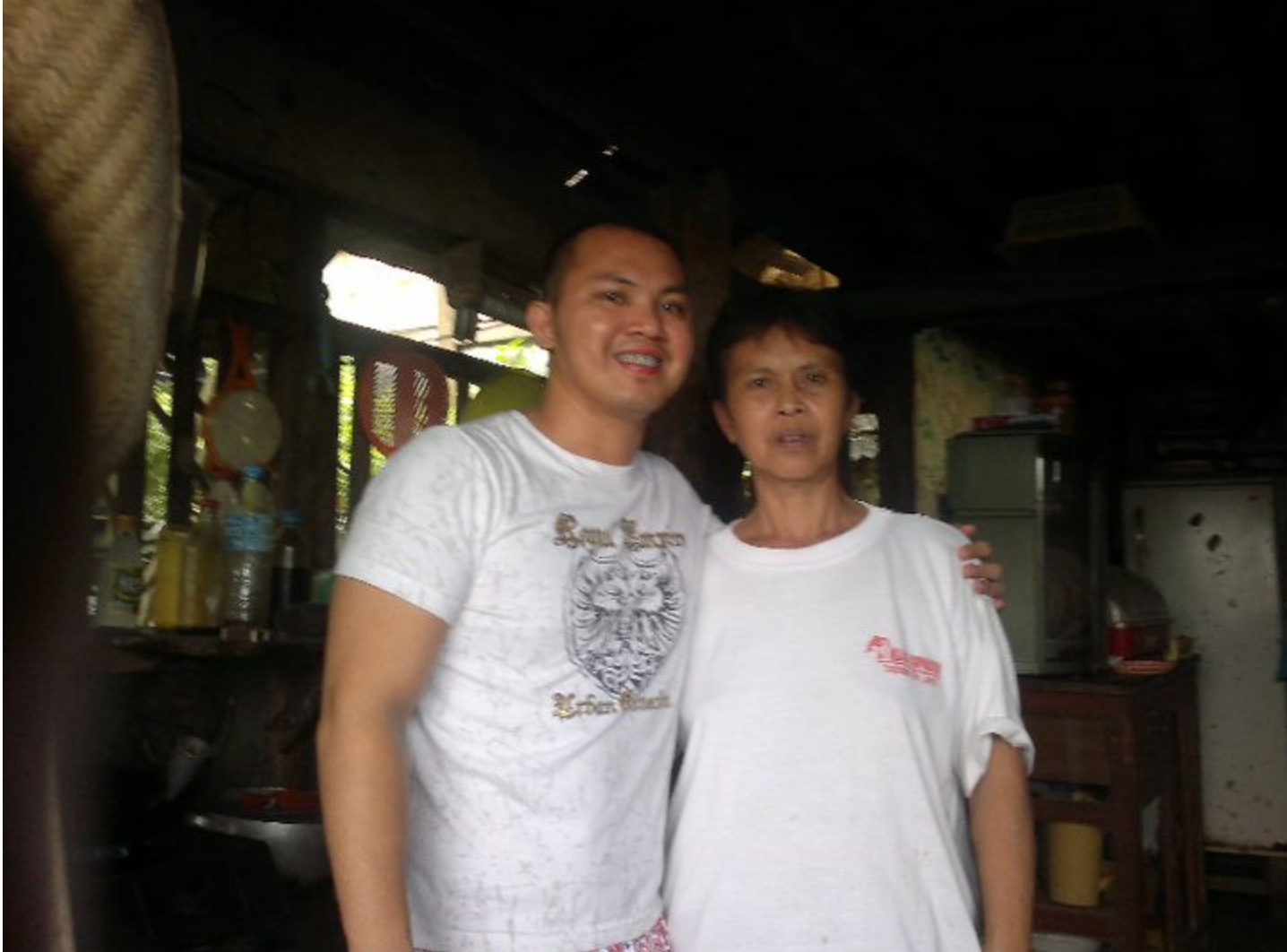 MOTHER'S DAY. The author with his mother, Milagros, during her healthier days.
