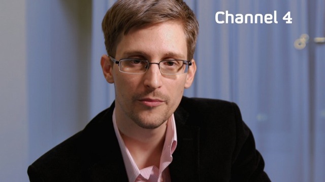 An undated handout picture received from Channel 4 on December 24, 2013 shows US intelligence leaker Edward Snowden preparing to make his television Christmas message. Channel 4/AFP 