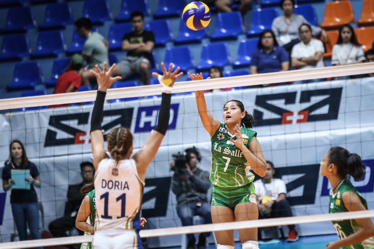 SURVIVAL. La Salle gets challenged by a young but solid NU squad. Photo by Josh Albelda/Rappler  