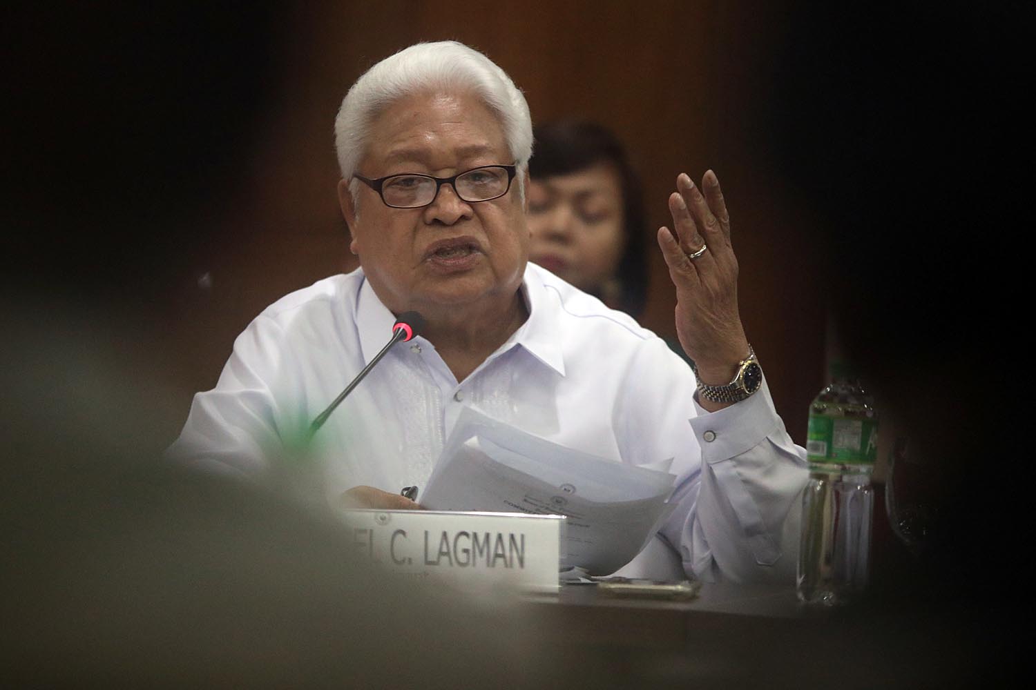 OPPOSITION. Albay 1st District Representative Edcel Lagman continues to oppose the bill institutionalizing Malasakit Centers nationwide. File photo by Darren Langit/Rappler 
