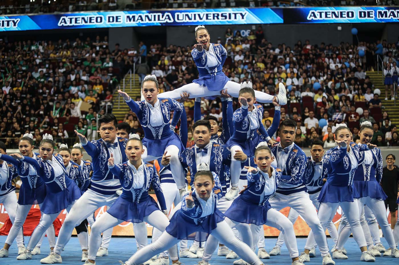 ROYALTY. After 5 years at the bottom, the Ateneo Blue Babble Battalion climbs a notch higher with an entertaining Royal Disney theme. Photo by Josh Albelda/Rappler   