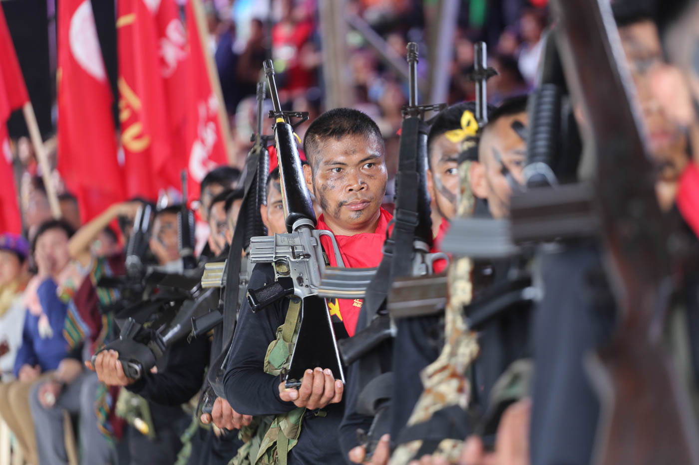 48 YEARS AND COUNTING. New People's Army fighters in Paquibato District, Davao City, on December 26, 2016. Photo by Manman Dejeto/Rappler  