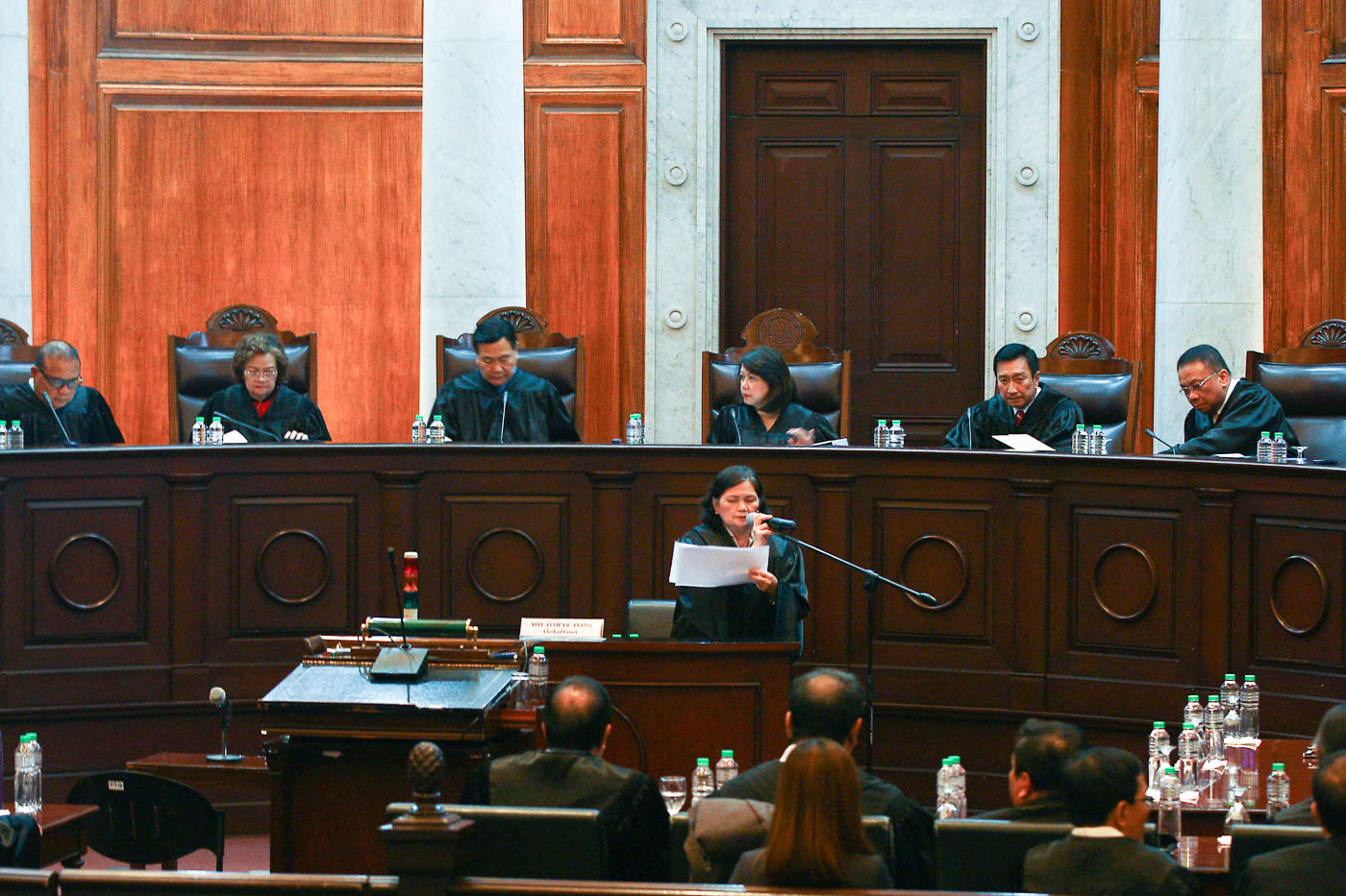 JUDICIARY. Justices who sit on the bench of higher courts including the Supreme Court are screened by the Judicial and Bar Council, then selected by the President. File photo by Ben Nabong/Rappler 