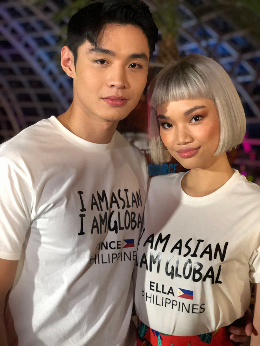 PHILIPPINE REPS. Vince Lennard Marcelo and Ella Lubag are the representatives of the Philippines to the model search. Photo by Voltaire Tayag/Rappler 