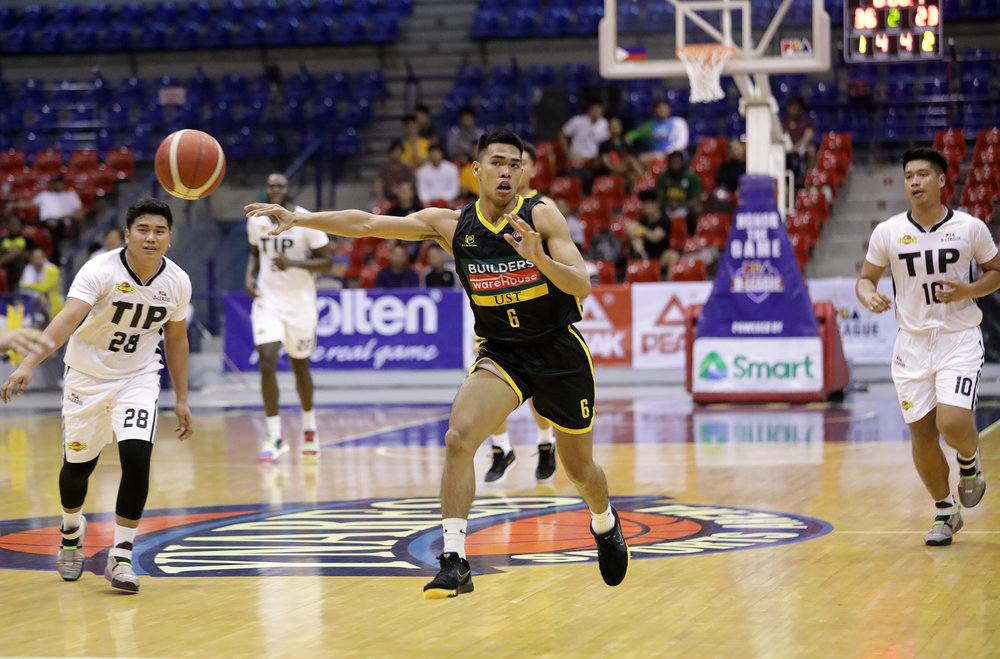 ONE-SIDED. Mark Nonoy and the UST Tigers prove to be a step ahead of TIP all game. Photo from PBA Images 